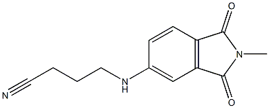 4-[(2-methyl-1,3-dioxo-2,3-dihydro-1H-isoindol-5-yl)amino]butanenitrile Struktur