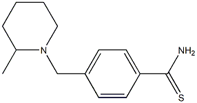 4-[(2-methylpiperidin-1-yl)methyl]benzenecarbothioamide Struktur