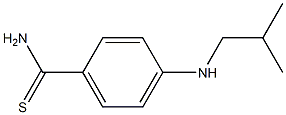 4-[(2-methylpropyl)amino]benzene-1-carbothioamide Struktur