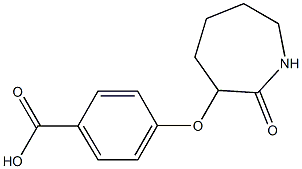 4-[(2-oxoazepan-3-yl)oxy]benzoic acid Struktur