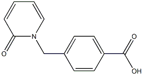 4-[(2-oxopyridin-1(2H)-yl)methyl]benzoic acid Struktur