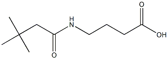 4-[(3,3-dimethylbutanoyl)amino]butanoic acid Struktur