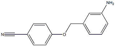 4-[(3-aminophenyl)methoxy]benzonitrile Struktur