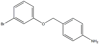 4-[(3-bromophenoxy)methyl]aniline Struktur