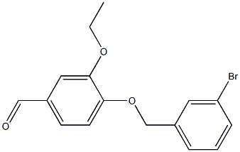 4-[(3-bromophenyl)methoxy]-3-ethoxybenzaldehyde Struktur