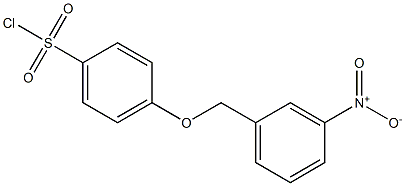 4-[(3-nitrophenyl)methoxy]benzene-1-sulfonyl chloride Struktur