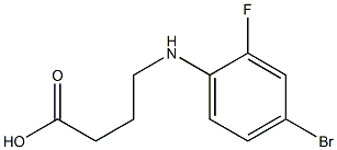 4-[(4-bromo-2-fluorophenyl)amino]butanoic acid Struktur