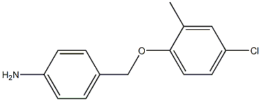 4-[(4-chloro-2-methylphenoxy)methyl]aniline Struktur