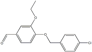 4-[(4-chlorophenyl)methoxy]-3-ethoxybenzaldehyde Struktur