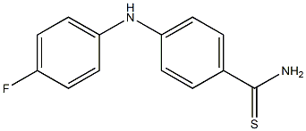 4-[(4-fluorophenyl)amino]benzene-1-carbothioamide Struktur