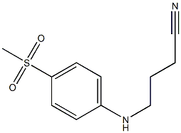 4-[(4-methanesulfonylphenyl)amino]butanenitrile Struktur