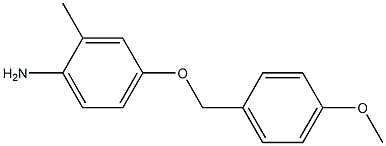 4-[(4-methoxyphenyl)methoxy]-2-methylaniline Struktur