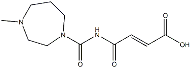 4-[(4-methyl-1,4-diazepan-1-yl)carbonylamino]-4-oxobut-2-enoic acid Struktur