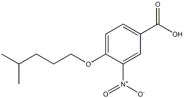 4-[(4-methylpentyl)oxy]-3-nitrobenzoic acid Struktur