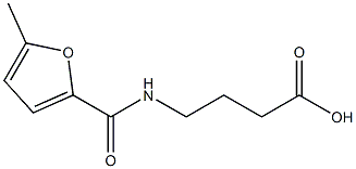 4-[(5-methylfuran-2-yl)formamido]butanoic acid Struktur