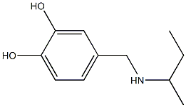 4-[(butan-2-ylamino)methyl]benzene-1,2-diol Struktur