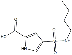 4-[(butylamino)sulfonyl]-1H-pyrrole-2-carboxylic acid Struktur