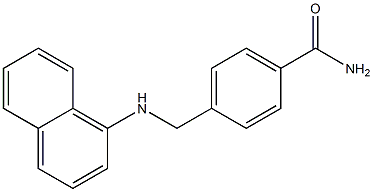 4-[(naphthalen-1-ylamino)methyl]benzamide Struktur