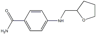 4-[(oxolan-2-ylmethyl)amino]benzamide Struktur