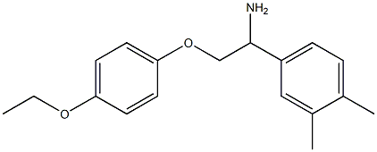 4-[1-amino-2-(4-ethoxyphenoxy)ethyl]-1,2-dimethylbenzene Struktur