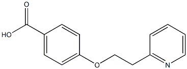 4-[2-(pyridin-2-yl)ethoxy]benzoic acid Struktur