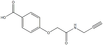 4-[2-oxo-2-(prop-2-ynylamino)ethoxy]benzoic acid Struktur