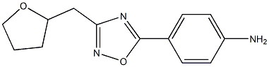 4-[3-(oxolan-2-ylmethyl)-1,2,4-oxadiazol-5-yl]aniline Struktur