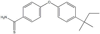 4-[4-(2-methylbutan-2-yl)phenoxy]benzene-1-carbothioamide Struktur