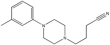 4-[4-(3-methylphenyl)piperazin-1-yl]butanenitrile Struktur