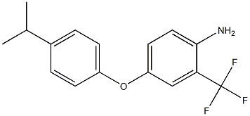 4-[4-(propan-2-yl)phenoxy]-2-(trifluoromethyl)aniline Struktur