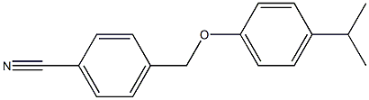 4-[4-(propan-2-yl)phenoxymethyl]benzonitrile Struktur