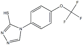 4-[4-(trifluoromethoxy)phenyl]-4H-1,2,4-triazole-3-thiol Struktur