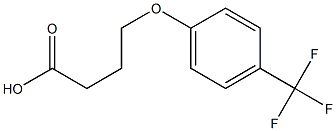 4-[4-(trifluoromethyl)phenoxy]butanoic acid Struktur