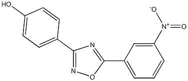 4-[5-(3-nitrophenyl)-1,2,4-oxadiazol-3-yl]phenol Struktur