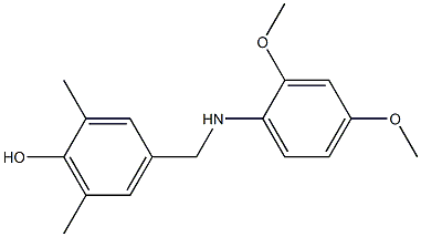 4-{[(2,4-dimethoxyphenyl)amino]methyl}-2,6-dimethylphenol Struktur