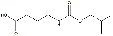 4-{[(2-methylpropoxy)carbonyl]amino}butanoic acid Struktur