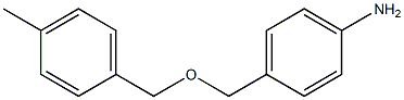 4-{[(4-methylphenyl)methoxy]methyl}aniline Struktur