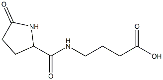 4-{[(5-oxopyrrolidin-2-yl)carbonyl]amino}butanoic acid Struktur