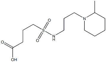 4-{[3-(2-methylpiperidin-1-yl)propyl]sulfamoyl}butanoic acid Struktur