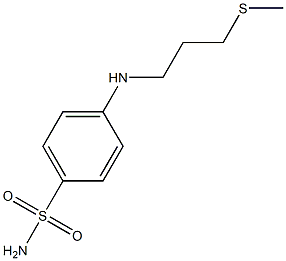 4-{[3-(methylsulfanyl)propyl]amino}benzene-1-sulfonamide Struktur