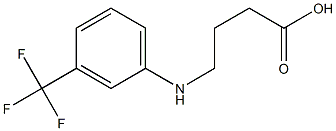 4-{[3-(trifluoromethyl)phenyl]amino}butanoic acid Struktur