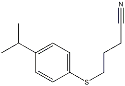 4-{[4-(propan-2-yl)phenyl]sulfanyl}butanenitrile Struktur