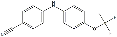 4-{[4-(trifluoromethoxy)phenyl]amino}benzonitrile Struktur