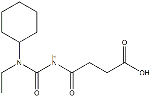 4-{[cyclohexyl(ethyl)carbamoyl]amino}-4-oxobutanoic acid Struktur