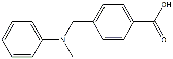 4-{[methyl(phenyl)amino]methyl}benzoic acid Struktur