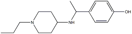 4-{1-[(1-propylpiperidin-4-yl)amino]ethyl}phenol Struktur