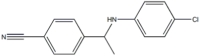 4-{1-[(4-chlorophenyl)amino]ethyl}benzonitrile Struktur