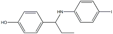 4-{1-[(4-iodophenyl)amino]propyl}phenol Struktur