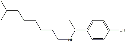 4-{1-[(7-methyloctyl)amino]ethyl}phenol Struktur