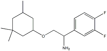 4-{1-amino-2-[(3,3,5-trimethylcyclohexyl)oxy]ethyl}-1,2-difluorobenzene Struktur